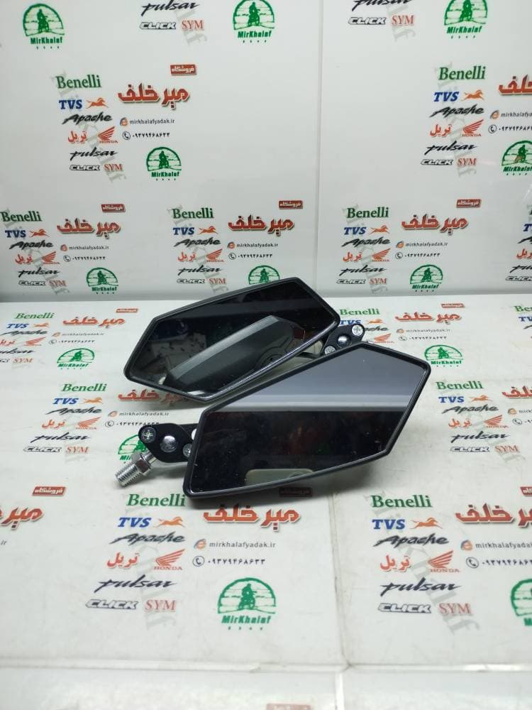 اینه اسپرت پایه فلزی رنتال cnc مشکی