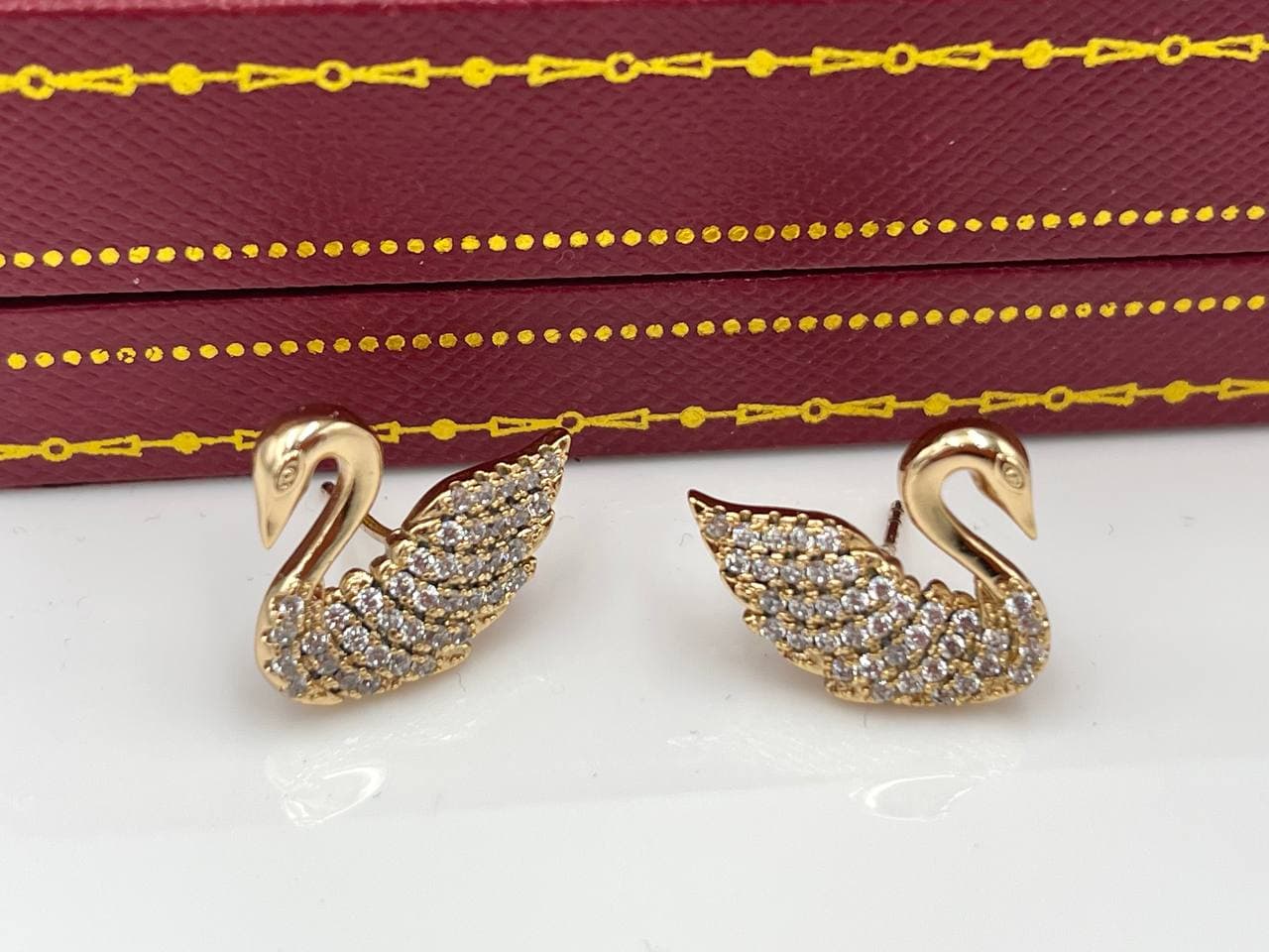 گوشواره ژوپینگ طرح قو
