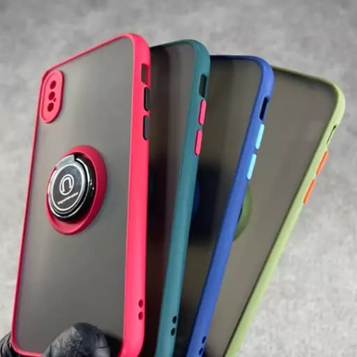 قاب گوشی Rp پشت مات رینگ دار آیفون iPhone x و xs گارد ایفون IPhone Xو Xs قاب موبایل ایفون x — تصویر ۲