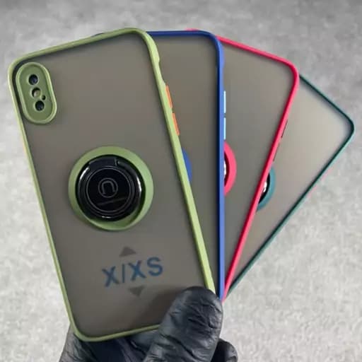 قاب گوشی Rp پشت مات رینگ دار آیفون iPhone x و xs گارد ایفون IPhone Xو Xs قاب موبایل ایفون x — تصویر ۳