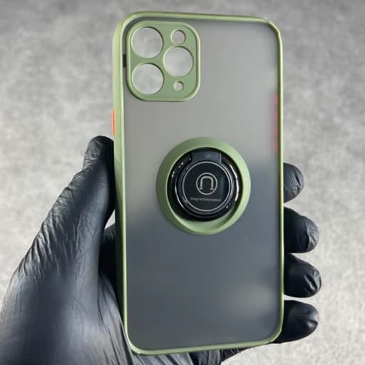 قاب گوشی Rp رینگ دار پشت مات آیفون IPhone 11Pro گارد گوشی iPhone 11pro قاب موبایل ایفون 11 پرو — تصویر ۳