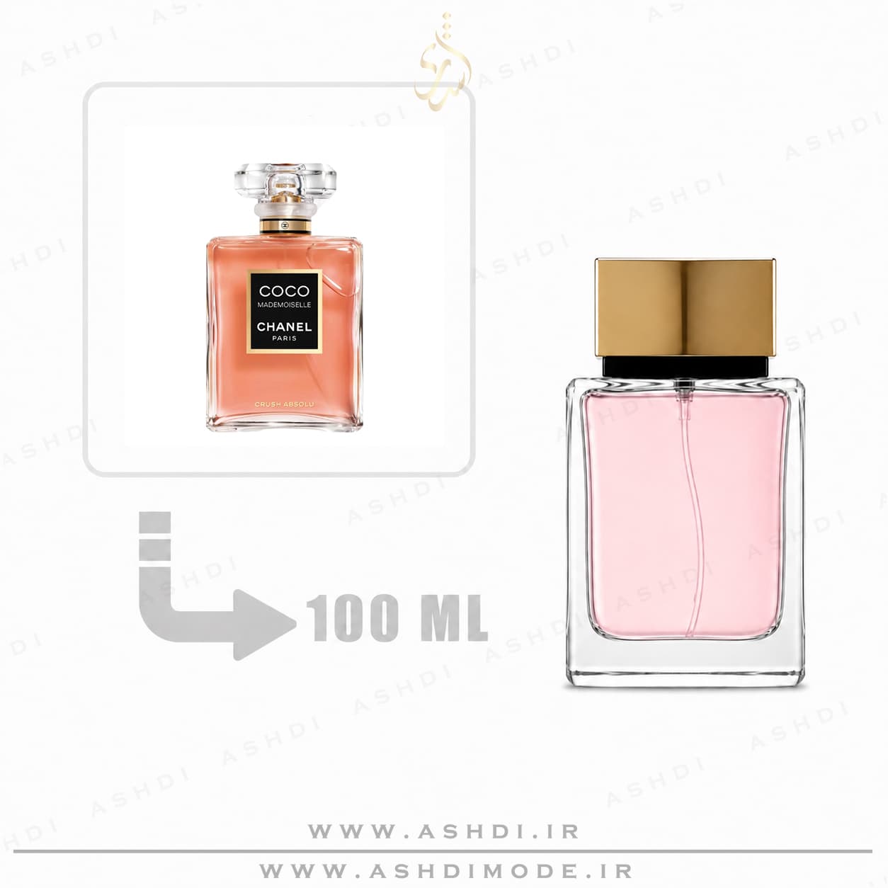 عطر ادکلن شنل کوکو مادمازل کراش ابسولو زنانه ۱۰۰ میل اشدی | CHANEL Coco Mademoiselle Crush Absolu 100ml ASHDI Extra Parfum