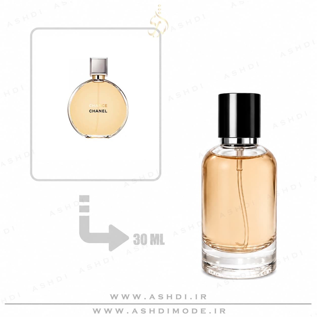 عطر ادکلن شنل چنس زنانه ادو تویلت ۳۰ میل اشدی | Chanel Chance Eau de Toilette 30ml ASHDI Extra Parfum