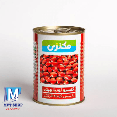 کنسرو لوبیاچیتی با سس گوجه فرنگی 380گرمی مکنزی
