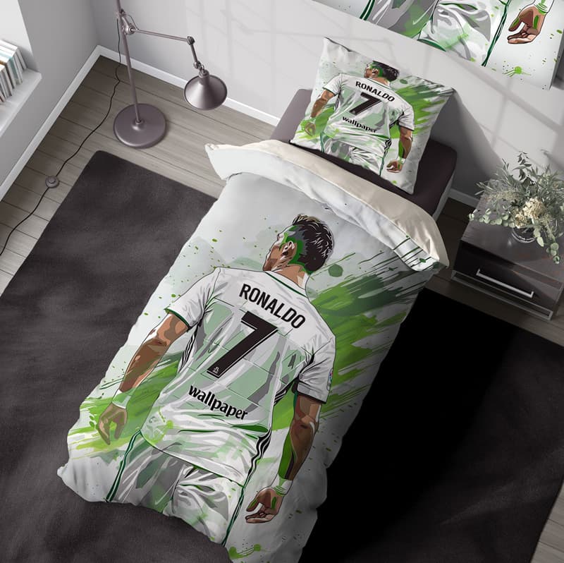 ست روتختی اتاق پسرانه طرح رونالدو با افکت کارتونی DC-2061