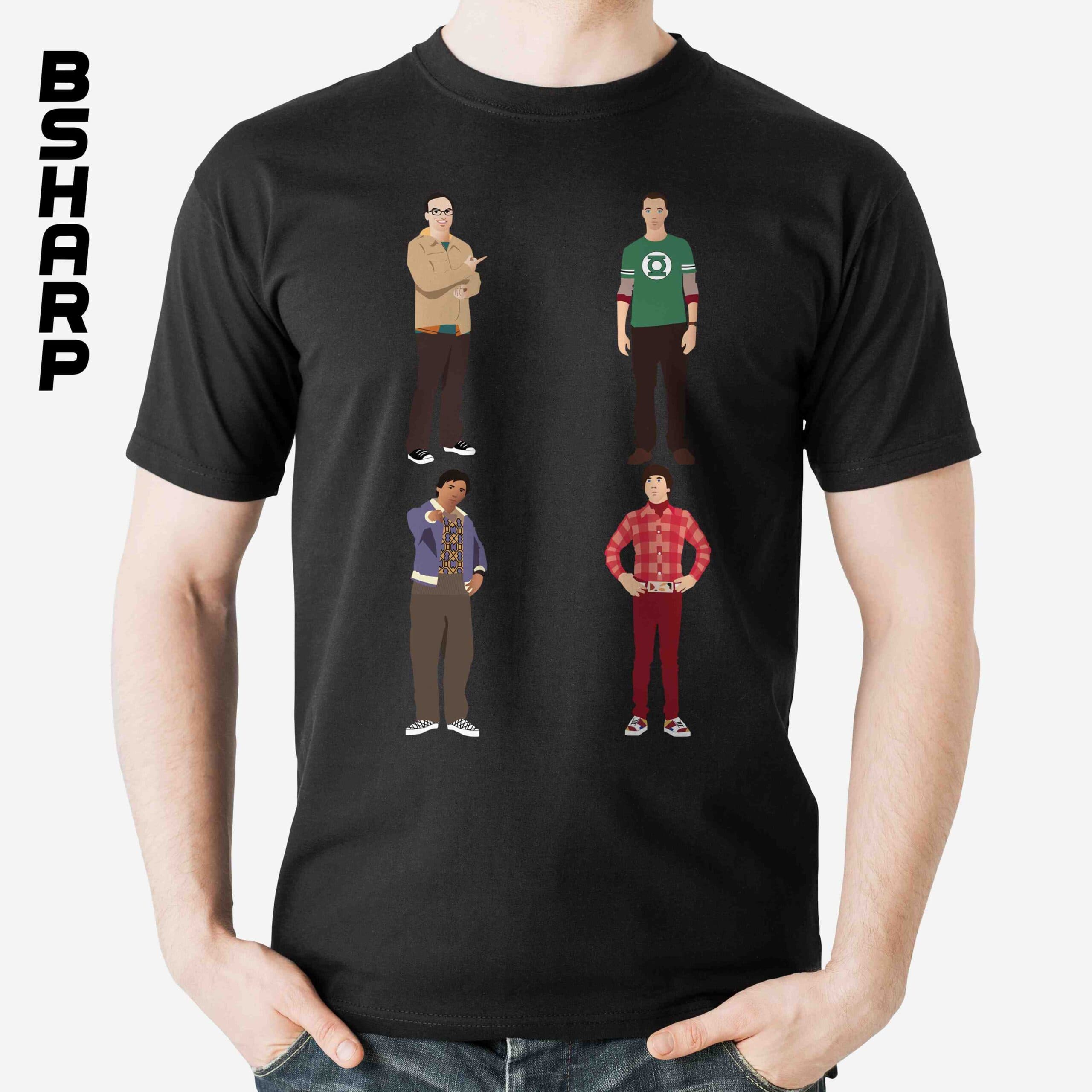 تیشرت The Big Bang Theory طرح شخصیت ها 2