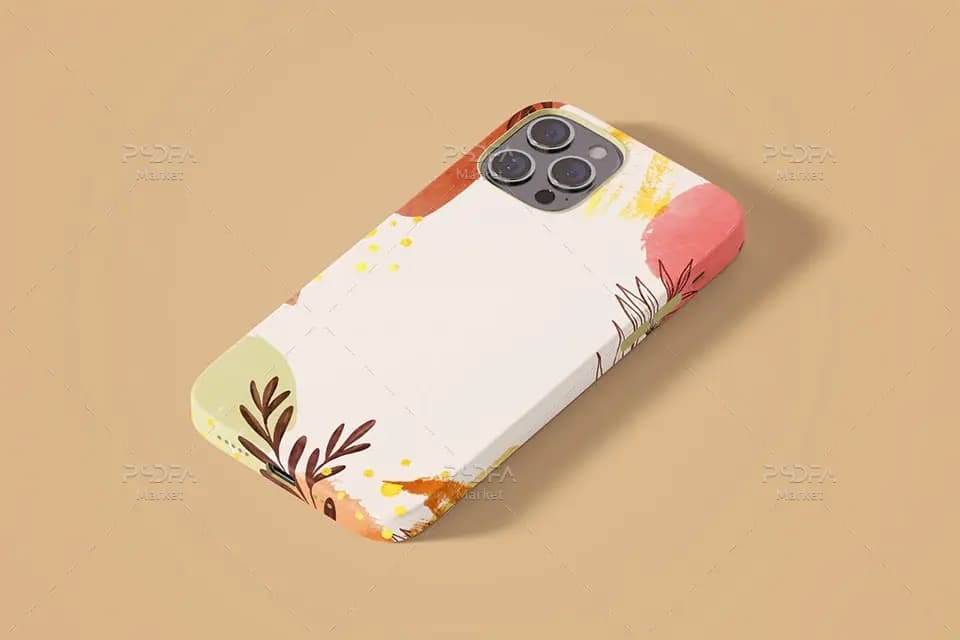 موکاپ قاب و کاور آیفون 12 لایه باز – iPhone 12 Case Mockup — تصویر ۵