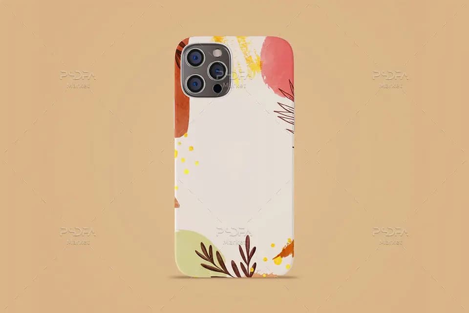 موکاپ قاب و کاور آیفون 12 لایه باز – iPhone 12 Case Mockup — تصویر ۷