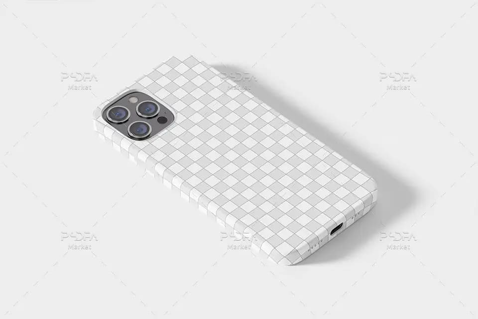 موکاپ قاب و کاور آیفون 12 لایه باز – iPhone 12 Case Mockup — تصویر ۲