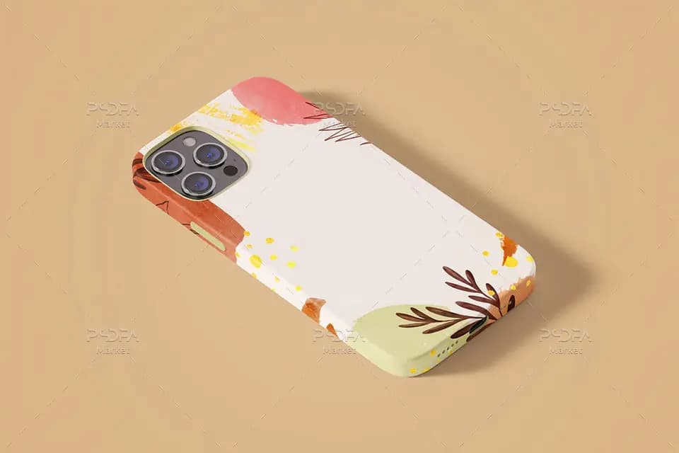 موکاپ قاب و کاور آیفون 12 لایه باز – iPhone 12 Case Mockup — تصویر ۳