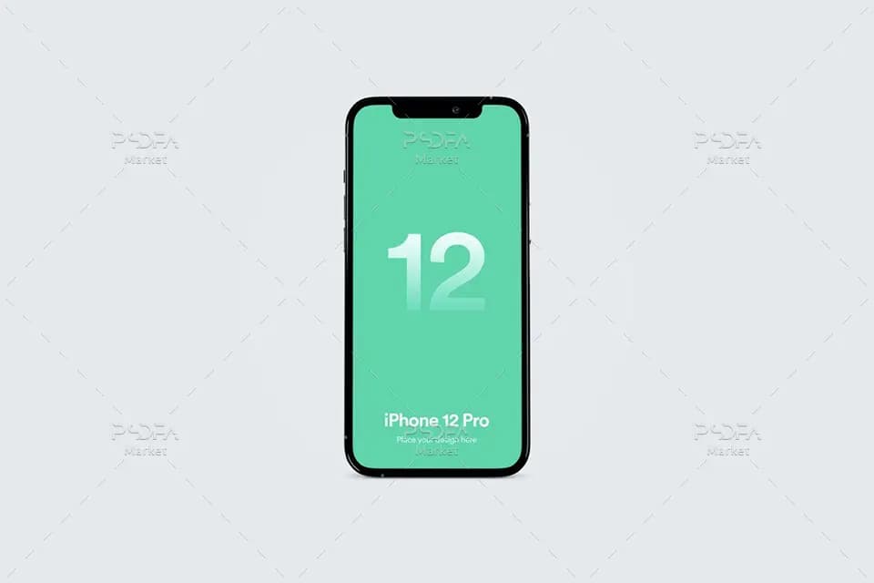 موکاپ آیفون 12 پرو لایه باز برای فتوشاپ – iPhone 12 Pro Mockups — تصویر ۸