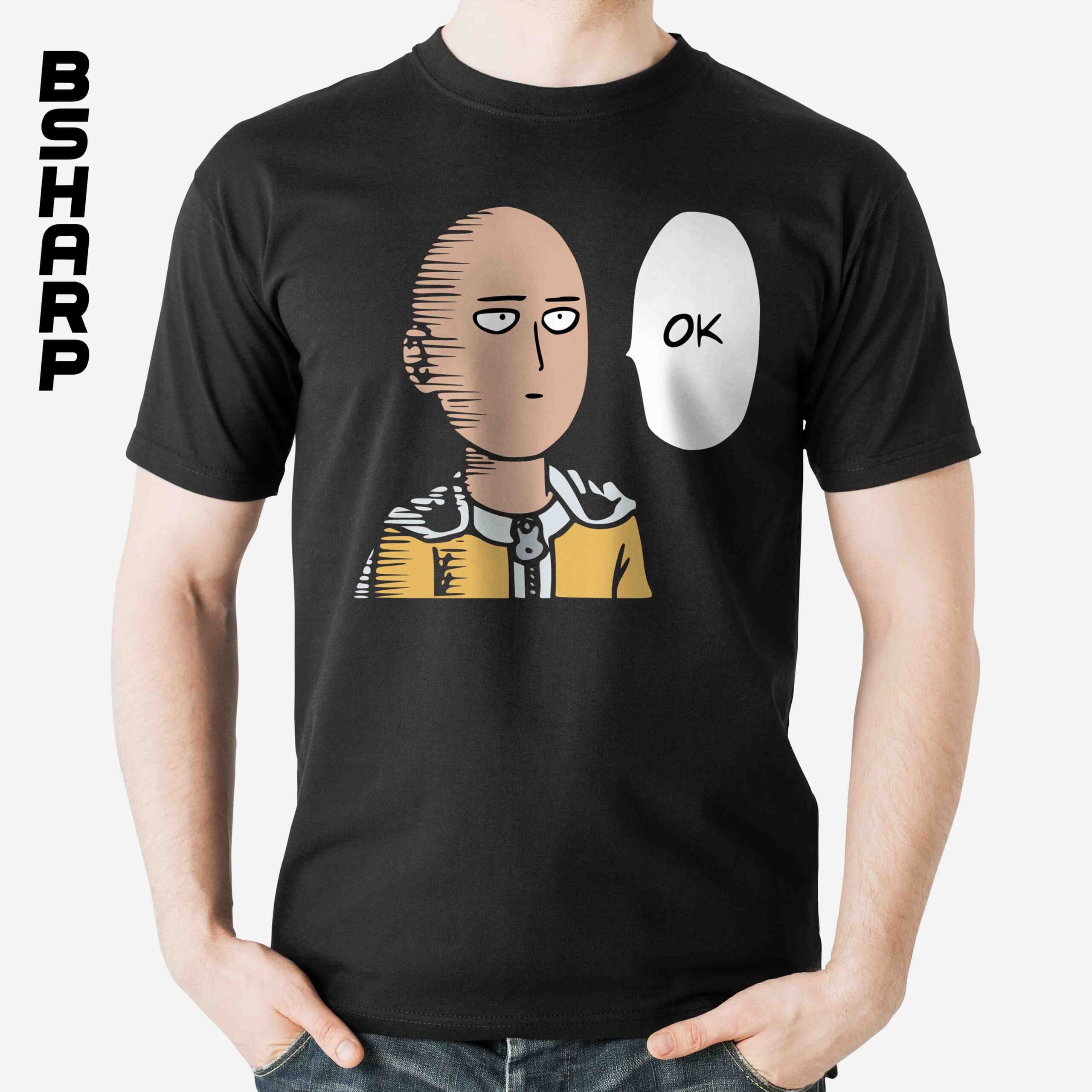 تیشرت One Punch Man طرح OK 2
