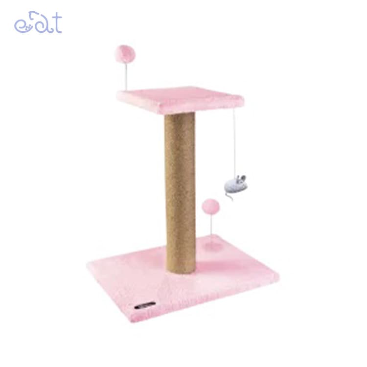 اسکرچر دوطبقه ساده برند نیناپت NinaPet (رنگ صورتی به همراه کت نیپ)