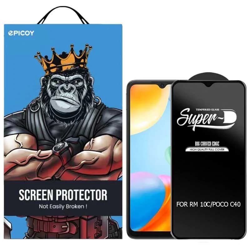 گلس اپیکوی مدل Super 5D مناسب برای گوشی موبایل شیائومی Redmi 10C/ Poco C40