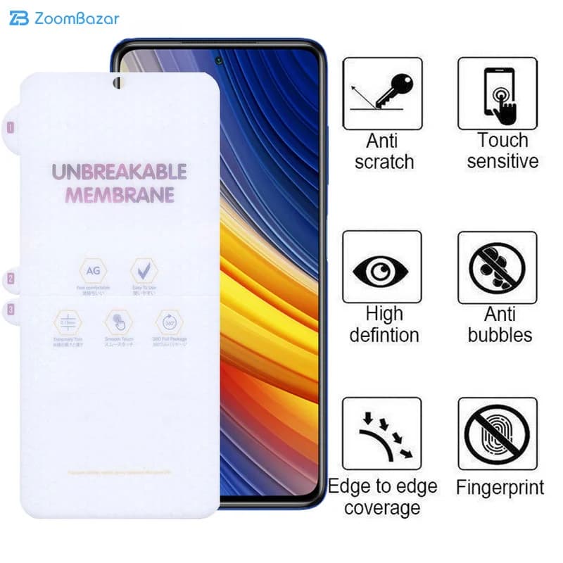 گلس مات اپیکوی مدل Hydrogel-Matte مناسب برای گوشی موبایل شیائومی Poco X3 Pro/ Poco X3 NFC/ Poco X3/ Poco M2 Pro — تصویر ۳