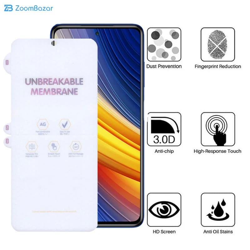 گلس مات اپیکوی مدل Hydrogel-Matte مناسب برای گوشی موبایل شیائومی Poco X3 Pro/ Poco X3 NFC/ Poco X3/ Poco M2 Pro — تصویر ۸