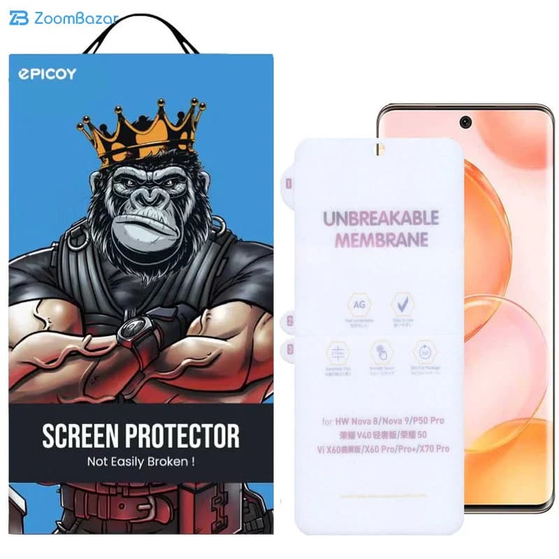 گلس مات اپیکوی مدل Hydrogel-Matte مناسب برای گوشی موبایل آنر 50 / V40 Lite/ Nova 8 / Nova 9 / P50 Pro — تصویر ۵