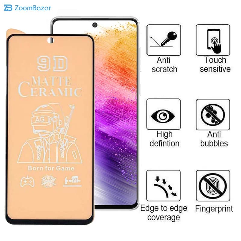 گلس سرامیکی مات اپیکوی مدل BodyGuard مناسب برای گوشی موبایل سامسونگ Galaxy A73 5G/A72 4G/5G /M53 5G/M52 / M51 / A71 /A81/A91 /M62/F62/S10 Lite/Note 10 Lite — تصویر ۴