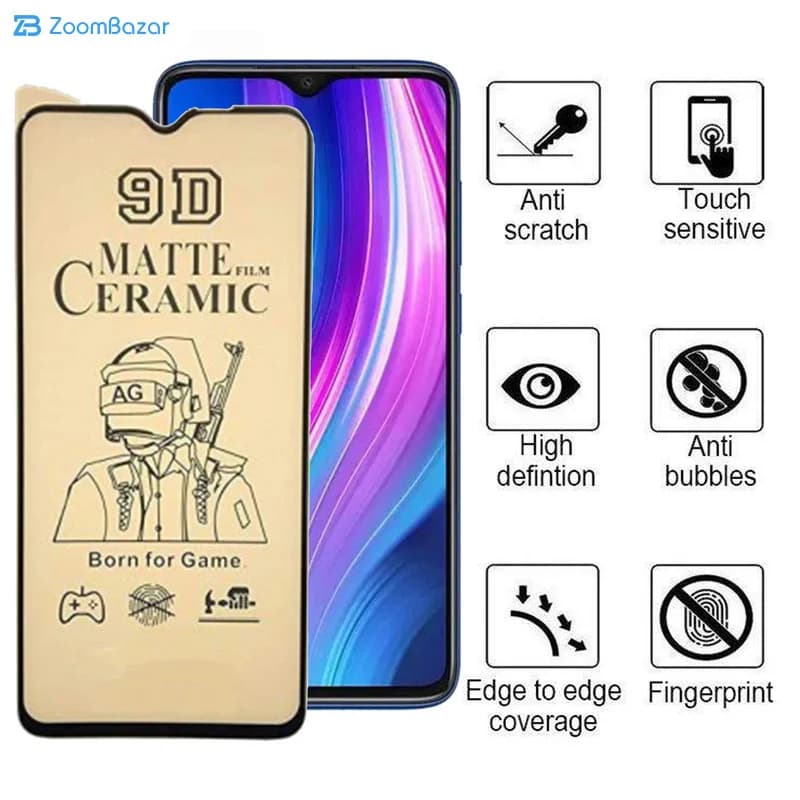 گلس سرامیکی مات اپیکوی مدل BodyGuard مناسب برای گوشی موبایل شیائومی Redmi Note 8 Pro/Redmi 9T/ Redmi 9 Power/ Redmi Note 9 4G (china)/ Poco M3 — تصویر ۴