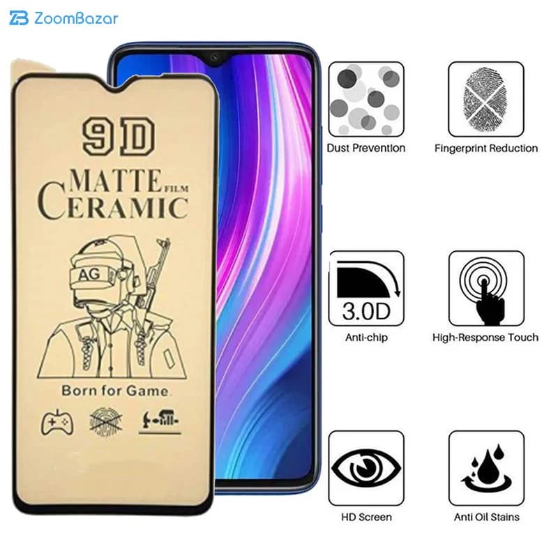 گلس سرامیکی مات اپیکوی مدل BodyGuard مناسب برای گوشی موبایل شیائومی Redmi Note 8 Pro/Redmi 9T/ Redmi 9 Power/ Redmi Note 9 4G (china)/ Poco M3 — تصویر ۶