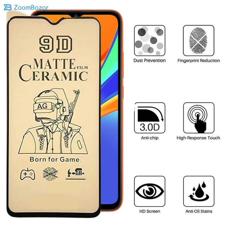 گلس سرامیکی مات اپیکوی مدل BodyGuard مناسب برای گوشی موبایل شیائومی Redmi 10A / 9A/ 9C / Poco C31 — تصویر ۷