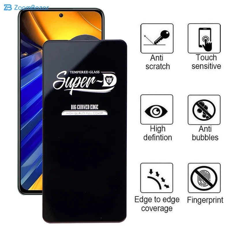 گلس اپیکوی مدل Super 5D مناسب برای گوشی موبایل شیائومی Poco F4 5G / Redmi K40S / K50 /K50 Pro / K50 Ultra / Xiaomi 12T/ 12T Pro — تصویر ۴