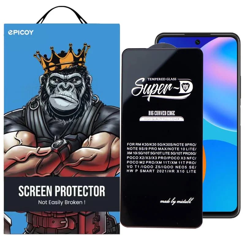 گلس اپیکوی مدل Super 5D مناسب برای گوشی موبایل هوآوی P Smart 2021 / X10 Lite
