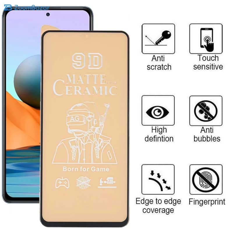 گلس سرامیکی مات اپیکوی مدل BodyGuard مناسب برای گوشی موبایل شیائومی Redmi Note 9 Pro Max/ Note 9 Pro/ Note 9S/ Note 10 Pro Max/ Note 10 Pro/ Note 10 Lite/ Note 10i 5G — تصویر ۴