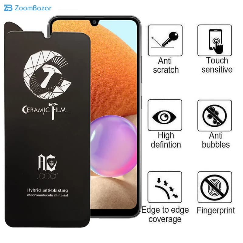 گلس سرامیکی مات اپیکوی مدل CR7-M مناسب برای گوشی موبایل سامسونگ Galaxy A32 4G — تصویر ۵