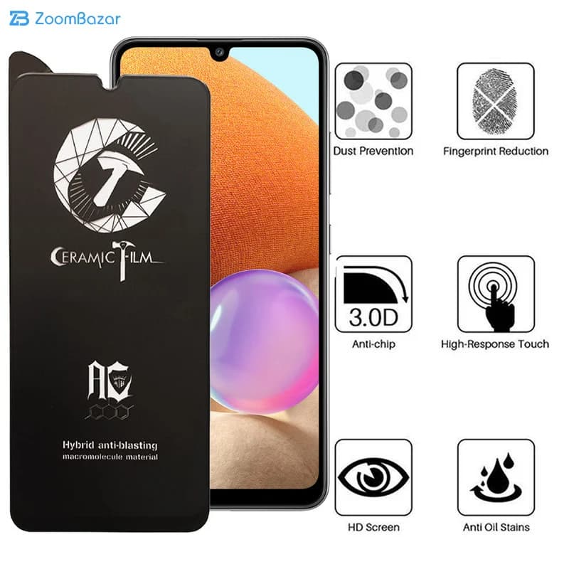 گلس سرامیکی مات اپیکوی مدل CR7-M مناسب برای گوشی موبایل سامسونگ Galaxy A32 4G — تصویر ۸