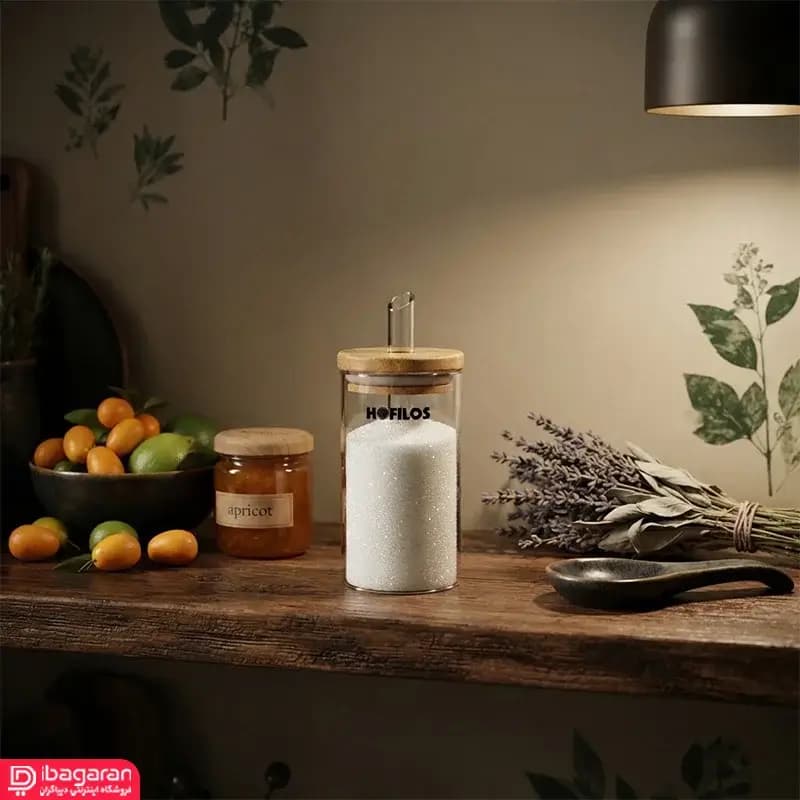 شکر ریز هوفیلوس گرد درب چوبی مدل آلیس 3621