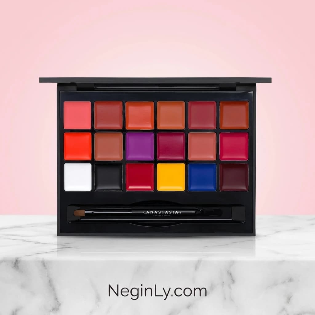پالت رژلب و گریم حرفه‌ای آناستازیا (Anastasia Beverly Hills Lip Palette)