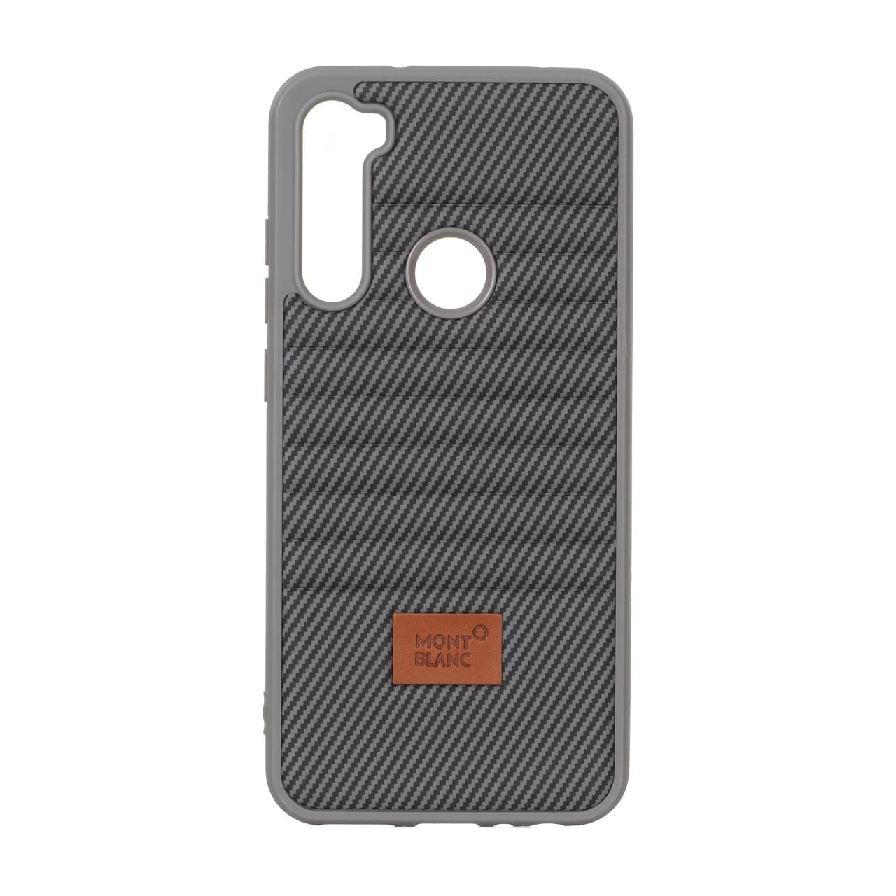 قاب Mont Blanc پافری طرح هاشور Xiaomi Redmi Note 8 – خاکستری