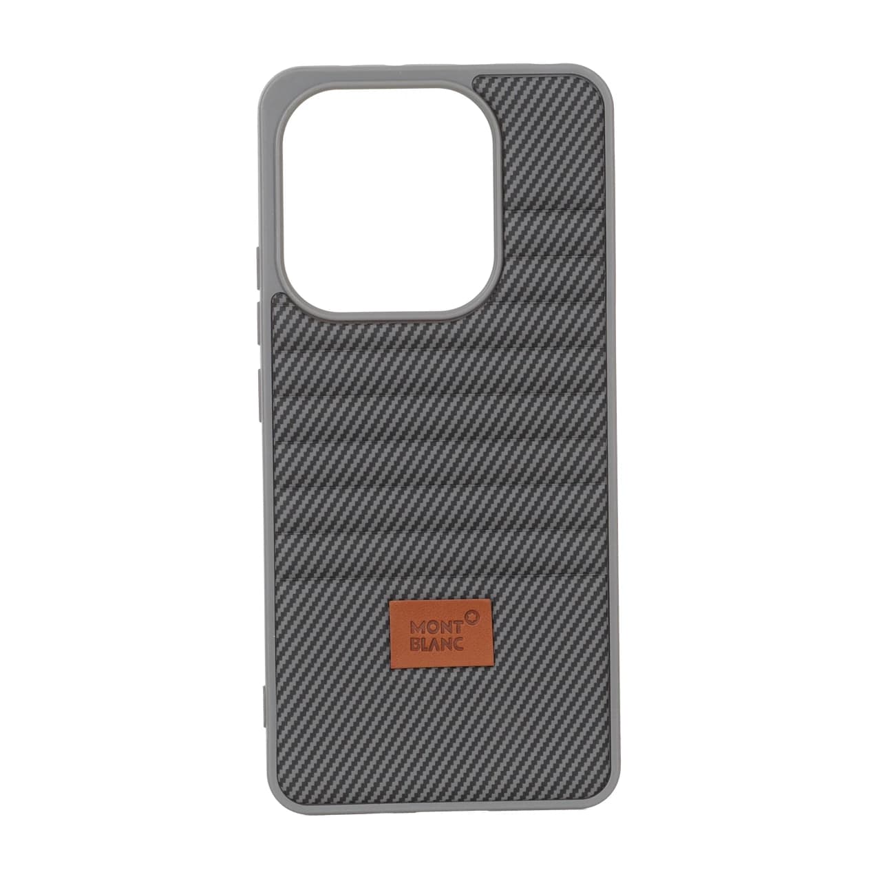 قاب Mont Blanc پافری طرح هاشور Xiaomi Redmi Note 14 4G – خاکستری