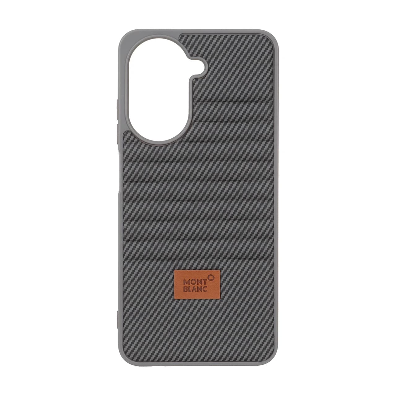 قاب Mont Blanc پافری طرح هاشور Xiaomi Redmi A5 / Poco C71 – خاکستری