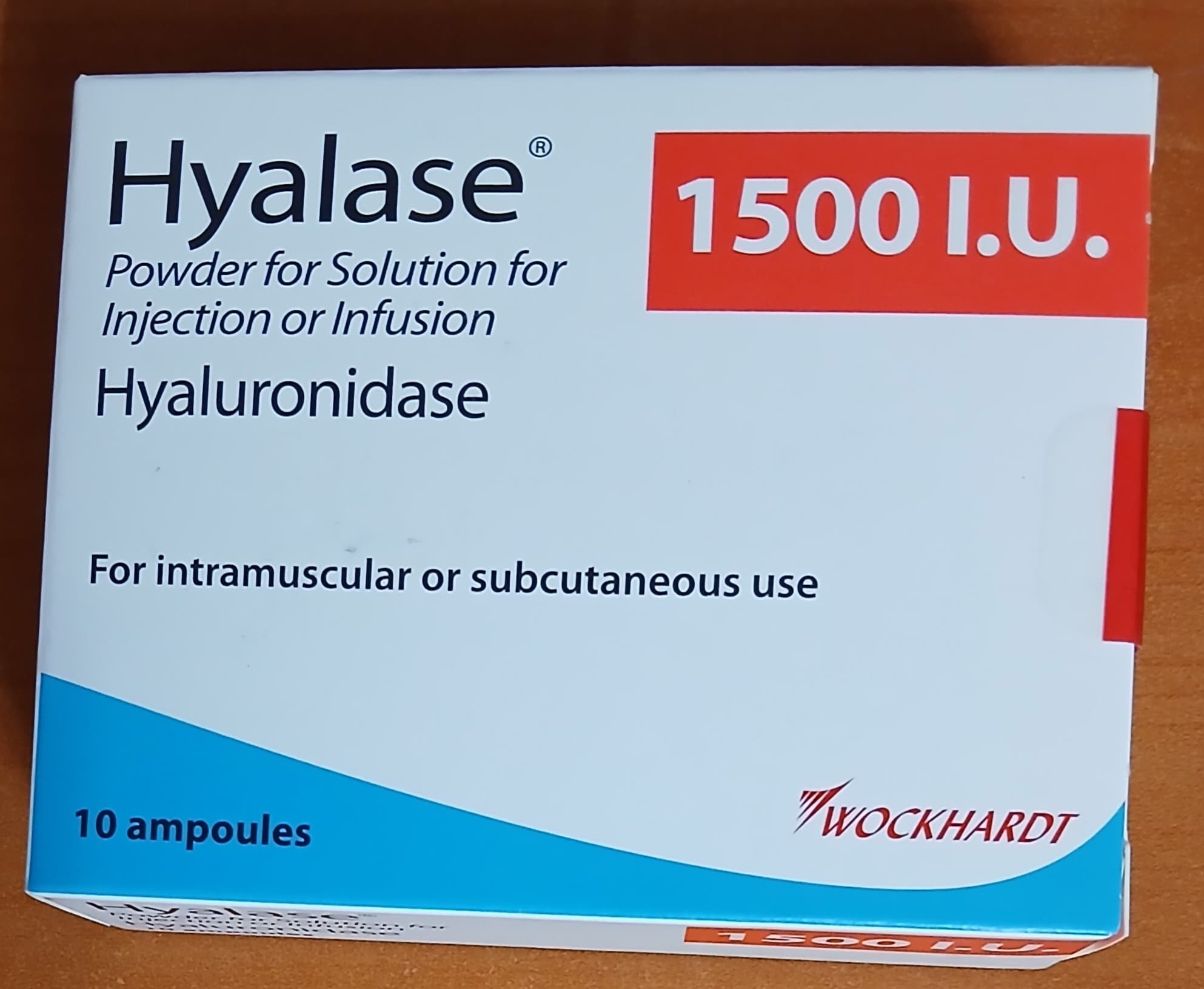 هیالورونیداز ( هیالاز ) انگليسى 1500واحدی لیبل دار Hyaluronidas Enzyme