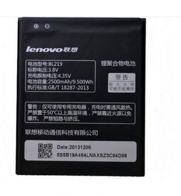 باطری اصلی گوشی لنوو Lenovo A916 A880 BL219 — تصویر ۲