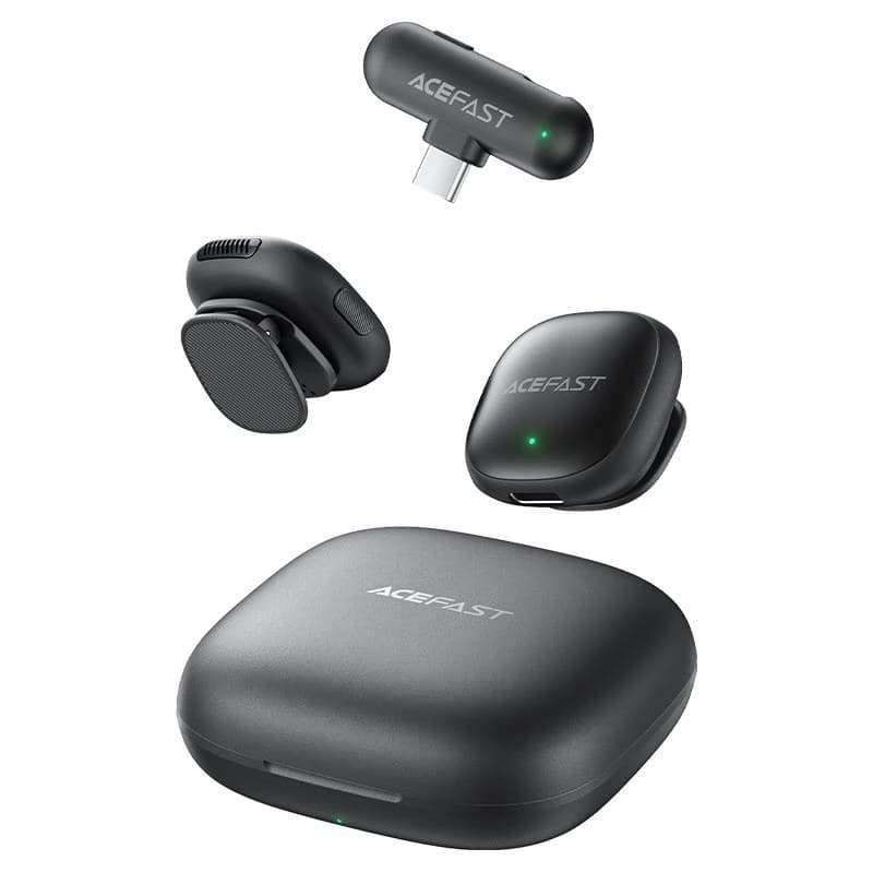 ست میکروفن بی سیم ایس فست مدل R1 با درگاه اتصال Type C