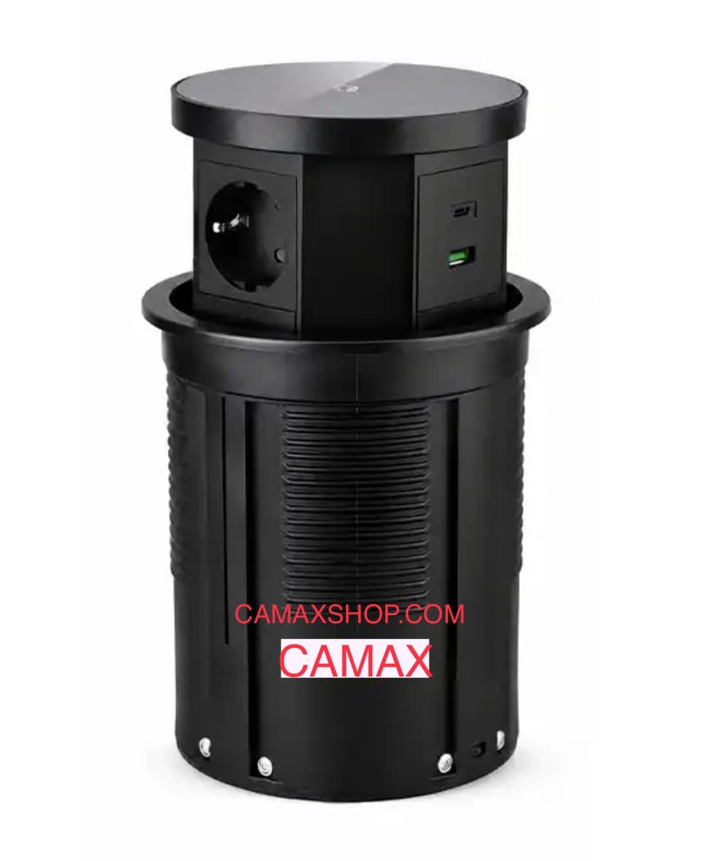 پریز آسانسوری برقی رومیزی با شارژر وایرلس مدل D266 کامکث