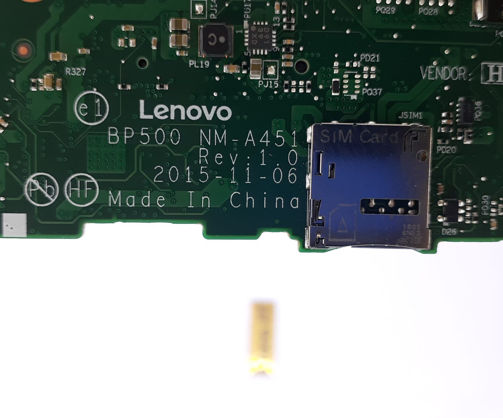 مادربرد لپ تاپ لنوو ThinkPad P50 I7-6820HQ با گرافیک 2GB – آبریختگی دارد — تصویر ۲