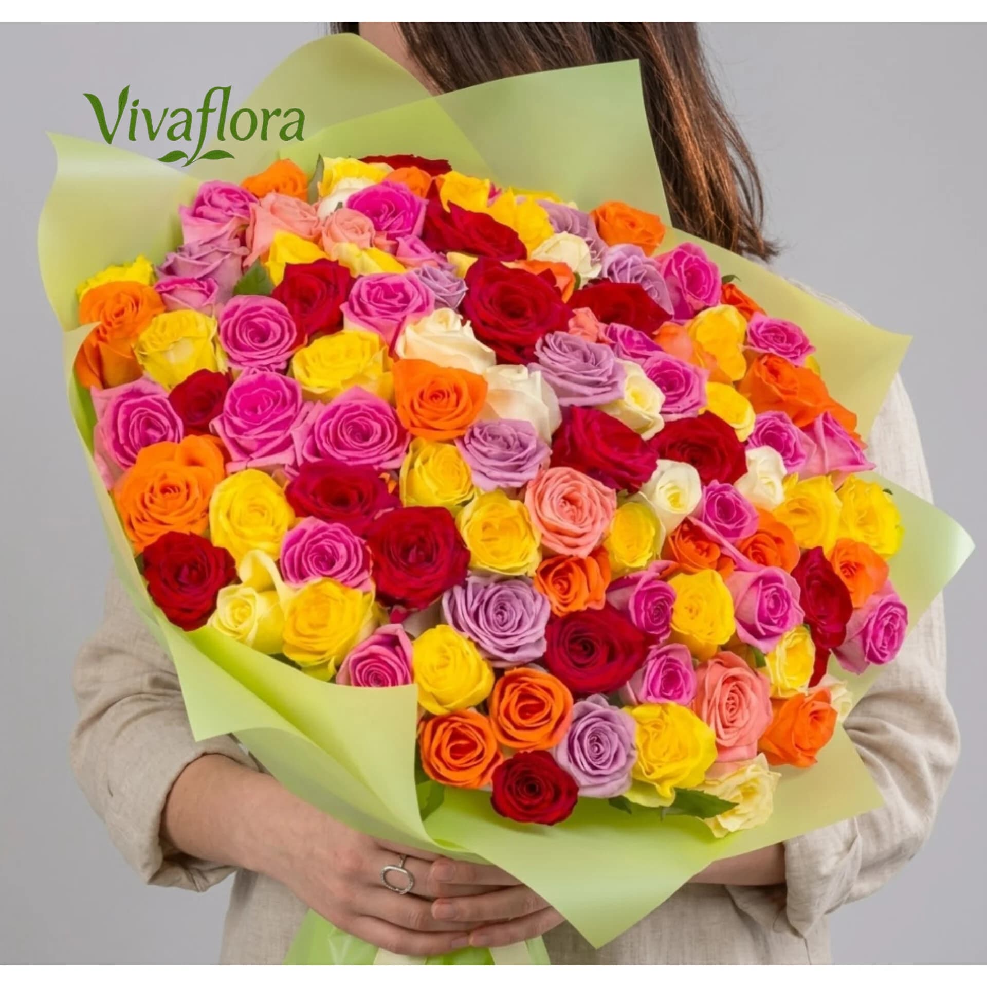 دسته گل بزرگ رز هلندی