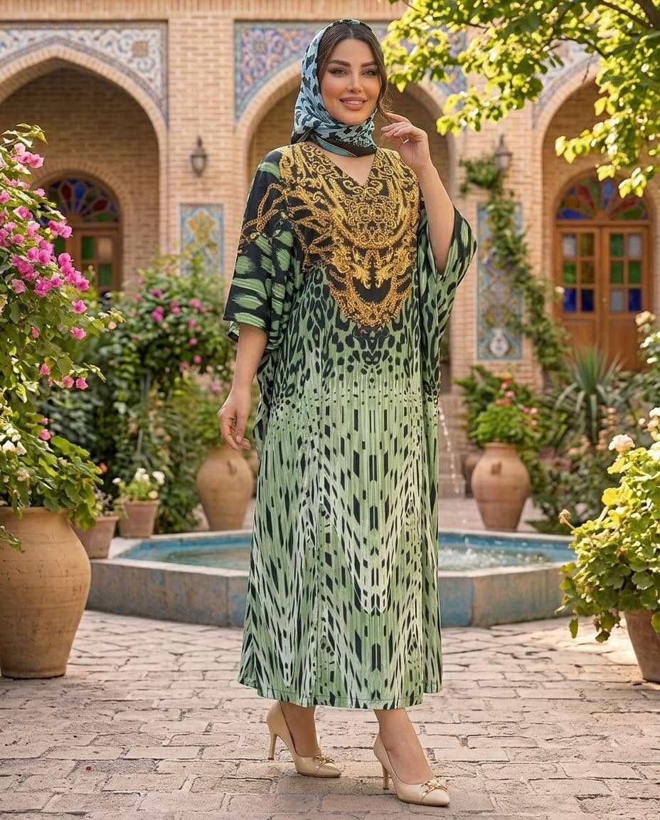 پیراهن عبایی مجلسی