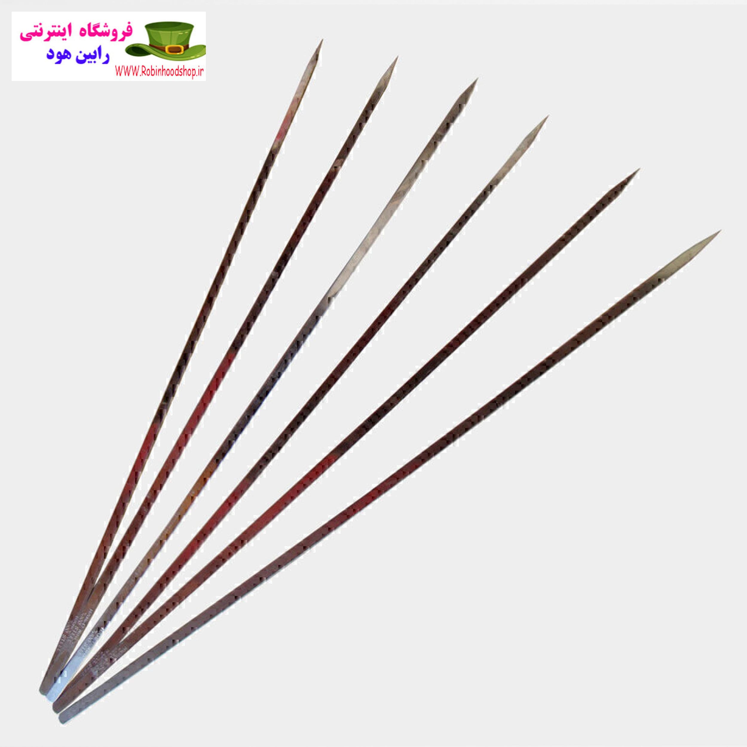 سیخ جوجه و چنجه استیل طول 65 سانتیمتری یک عدد برند ذاکر