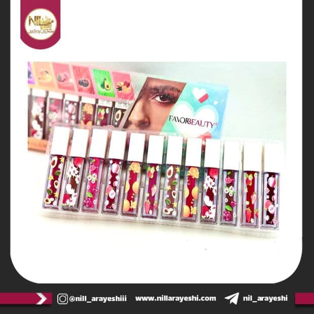 پک رژ لب مایع طرح میوه فیور بیوتی کد LG3019
