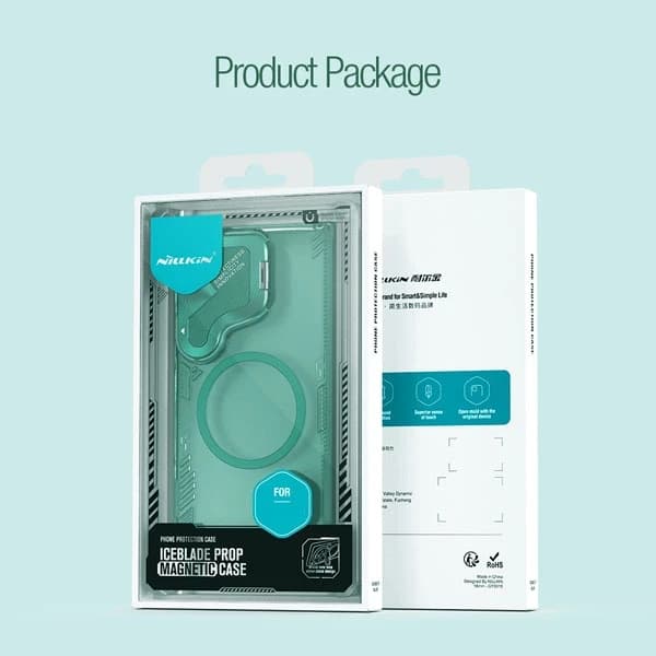 قاب کریستالی مگنتی کمرا استند Samsung Galaxy S25 Ultra مارک نیلکین مدل Iceblade Prop Magnetic — تصویر ۶