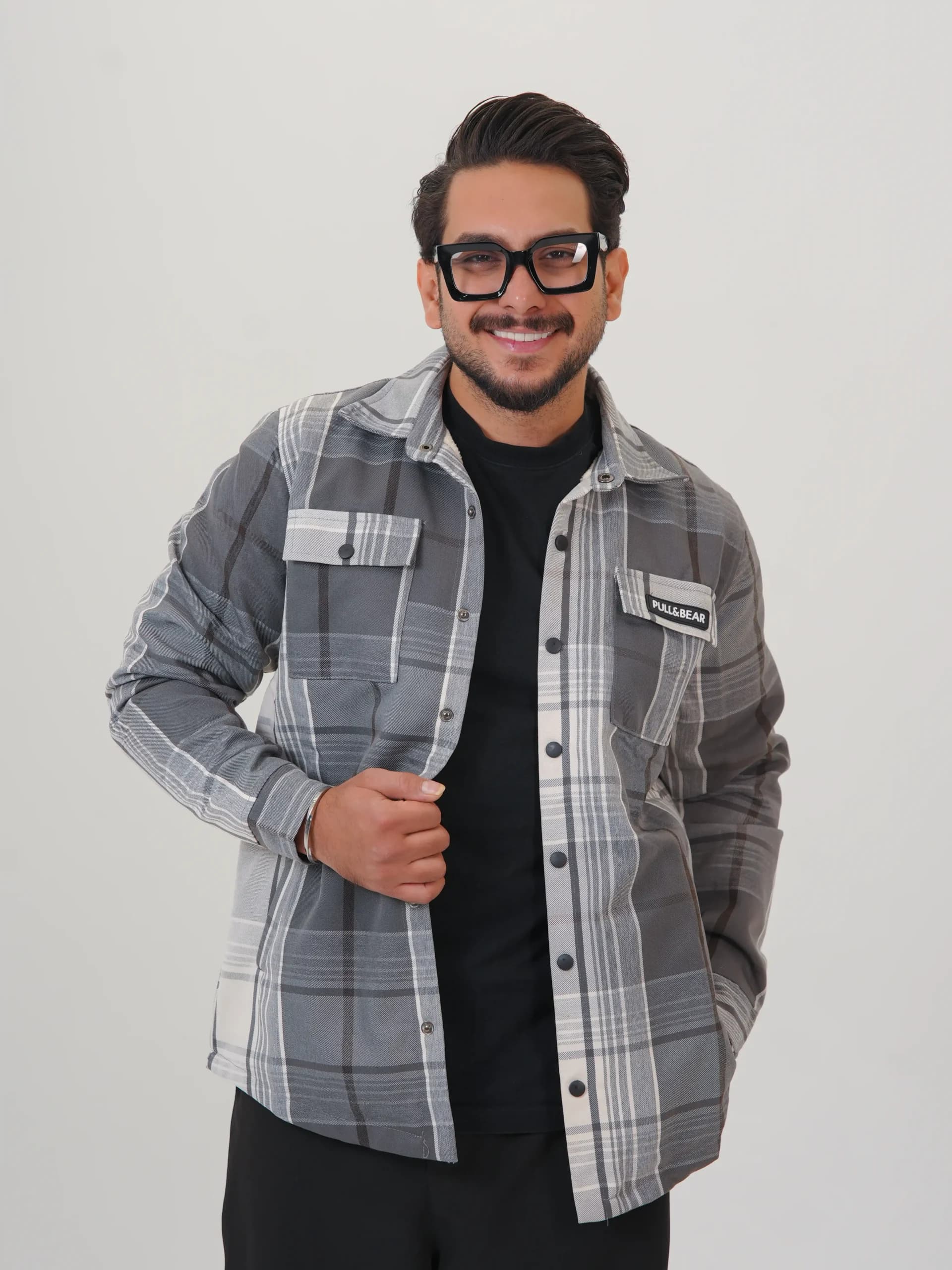کت مردانه داخل خز طرح دار کد 50256 D 201