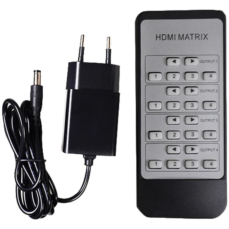 ماتریکس 4 در 4 HDMI کی نت K-M44 + ریموت کنترل — تصویر ۷