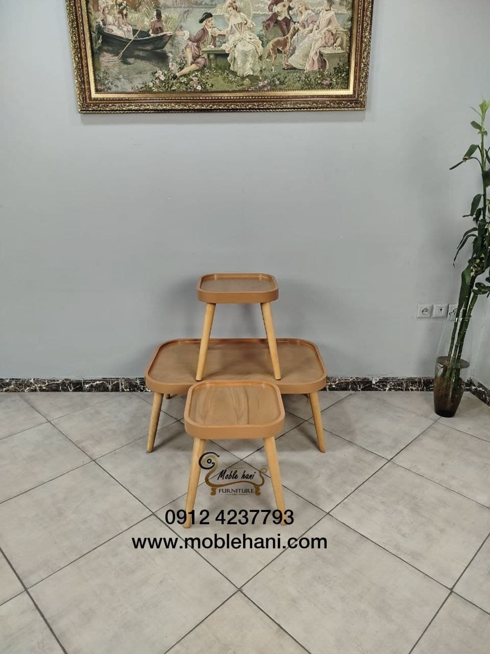 جلو مبلی و عسلی لبه دار مستطیل