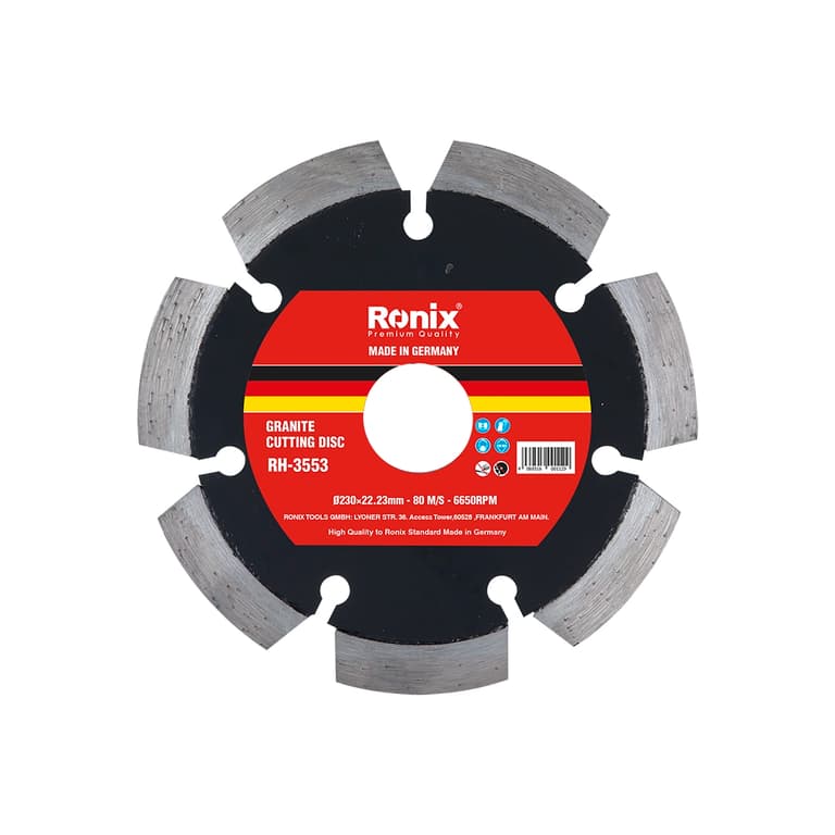 صفحه گرانیت بر 230 میلی متر سگمنت 11 رونیکس مدل RONIX RH-3553