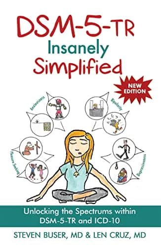 و دانلود نسخه کامل کتاب زبان اصلی DSM-5-TR Insanely Simplified: Unlocking the Spectrums within DSM-5-TR and ICD-10 Kindle Edition PDF | دانلود کتاب خارجی